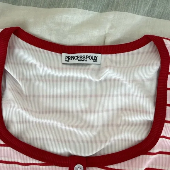 Princess Polly Red and White Striped Lounge Set - Picture 2 of 3